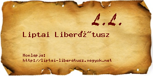 Liptai Liberátusz névjegykártya